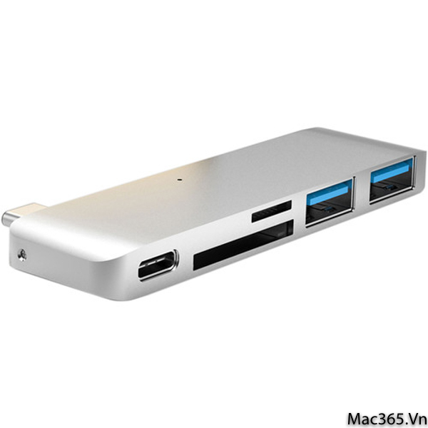 Hyperdrive Usb Type C In Hub With Pass Through Charing Gray Gold